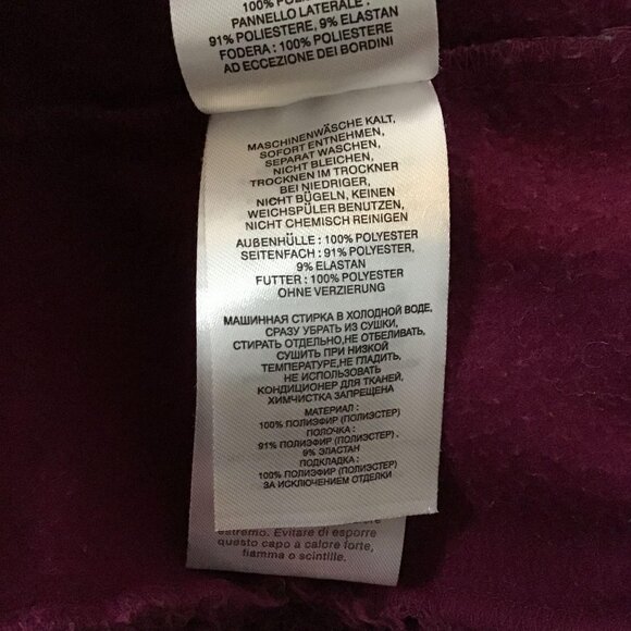 Columbia Womens S Raspberry By the Lake Plush Teddy Bear Fleece Zip Up Jacket - Picture 8 of 12